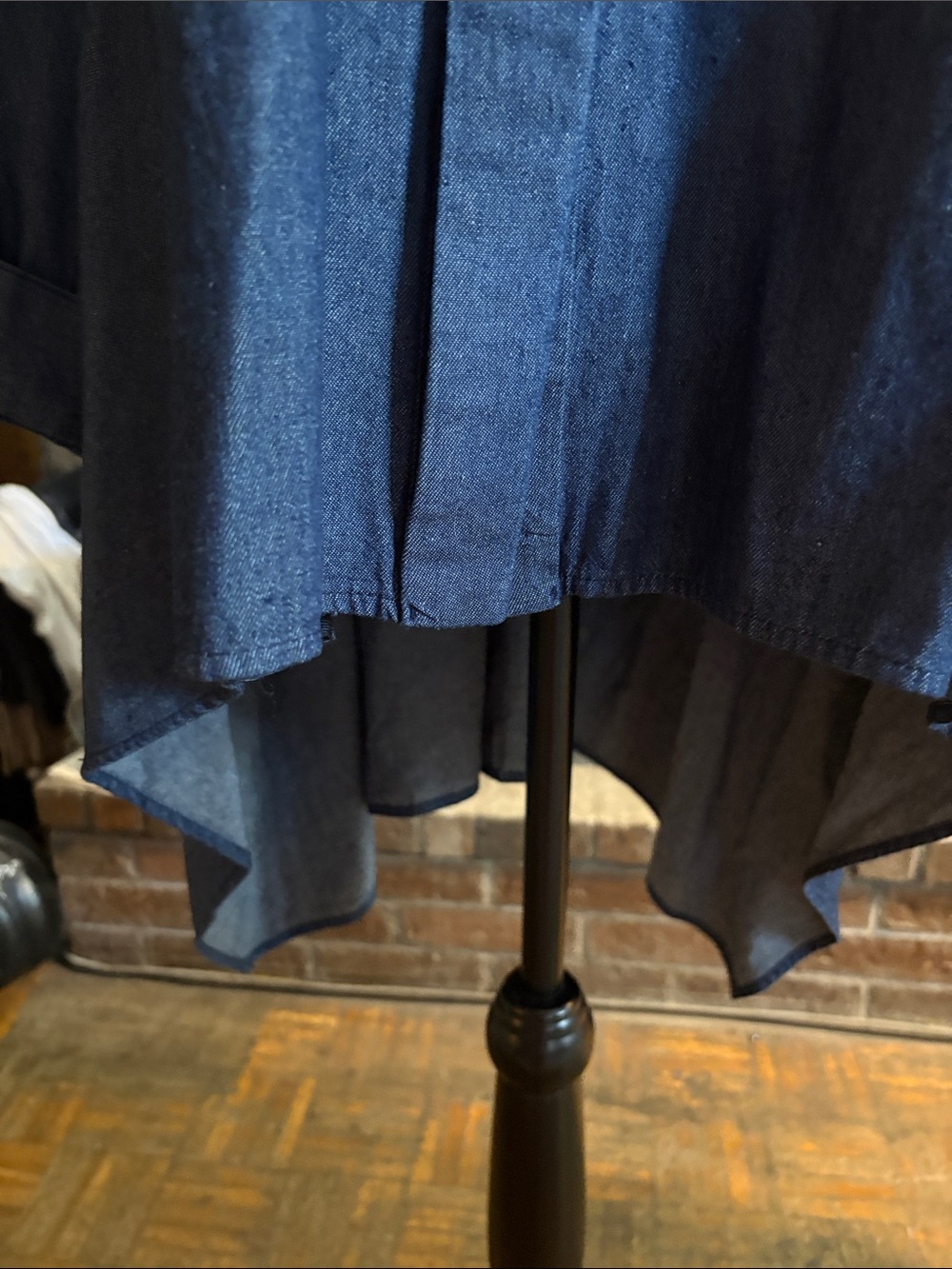 Kenar Indigo Button-Front Tunic Shirt - Picture 4 of 4